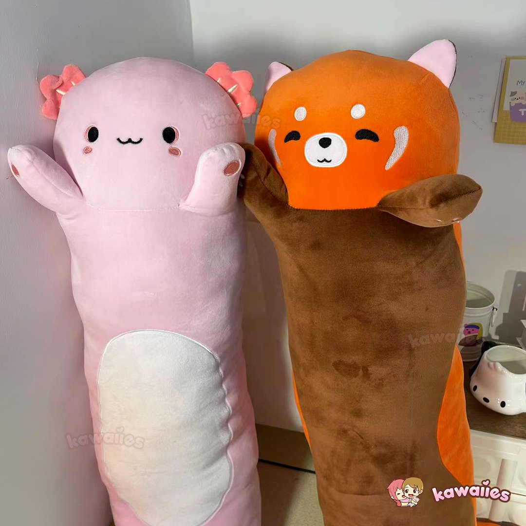 Kawaiies® Long Snuggly Chai Red Panda Axolotl Capybara Plushies — image 6
