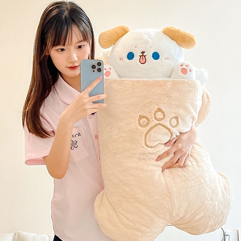 Large Kawaii Taiyaki Bone Carrot Animal Plushie Collection — image 3