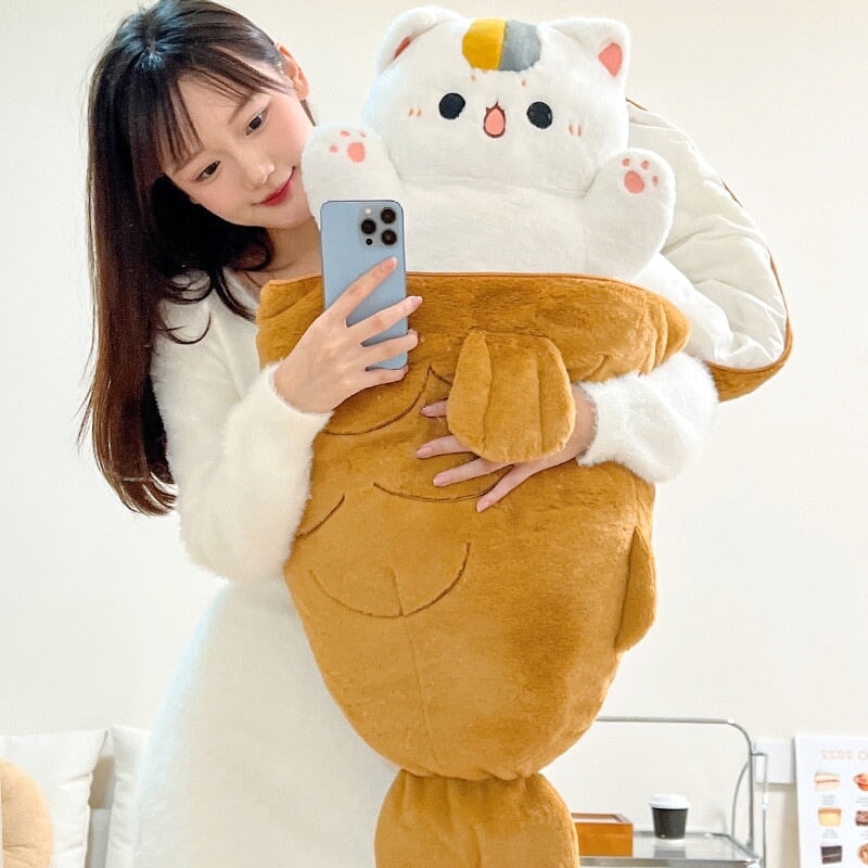 Large Kawaii Taiyaki Bone Carrot Animal Plushie Collection — image 2