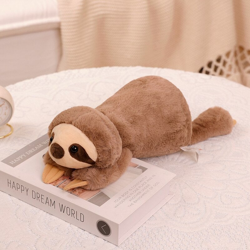 Laying Sloth and Fox Raccoon Crocodile Plushie Friends — image 4