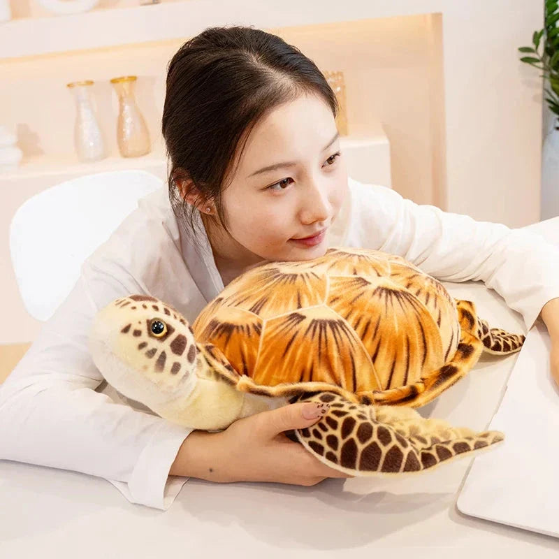 Lifelike Sea Turtle Plushies — image 6