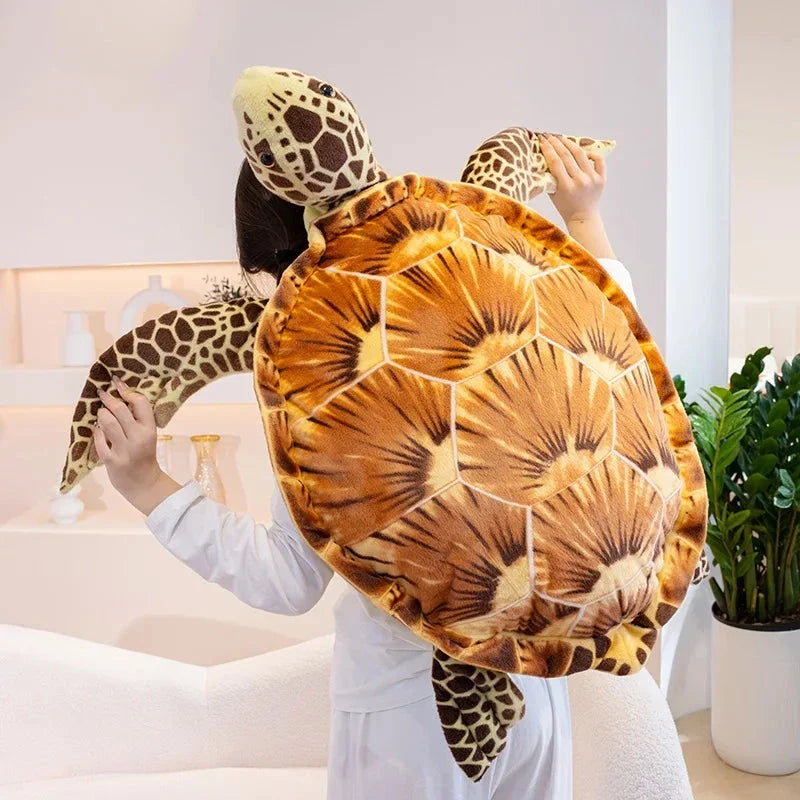 Lifelike Sea Turtle Plushies — image 2
