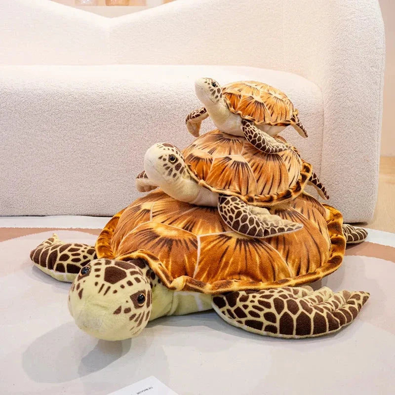 Lifelike Sea Turtle Plushies — image 3