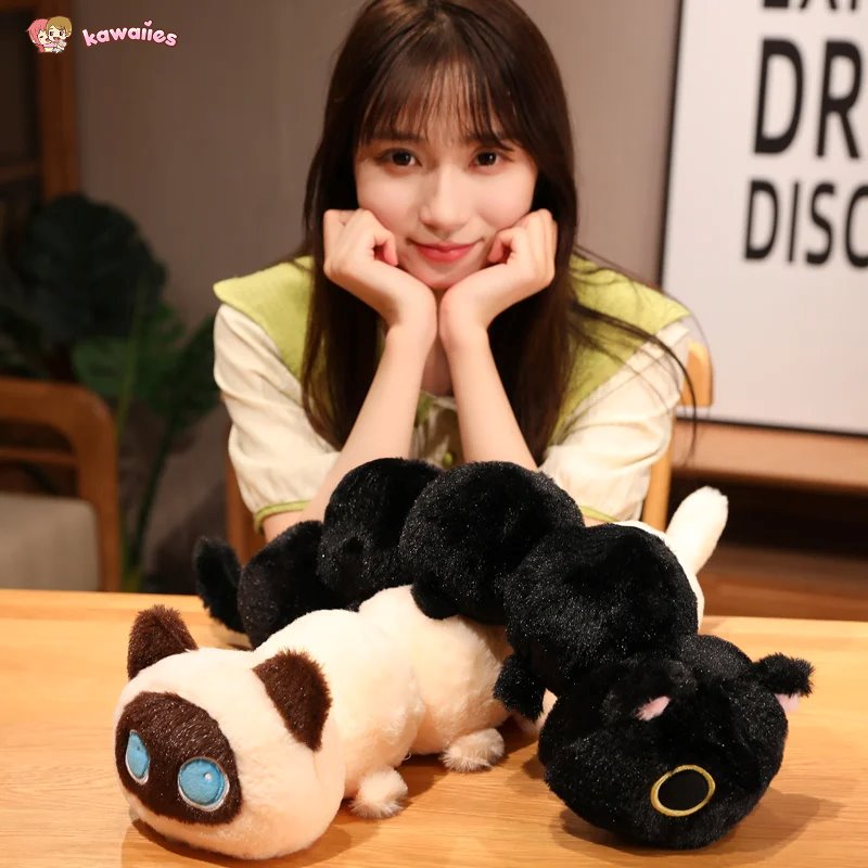Long Fluffy Cat Caterpillar Plushies — image 7