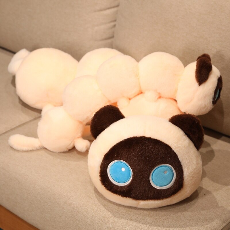 Long Fluffy Cat Caterpillar Plushies — image 8