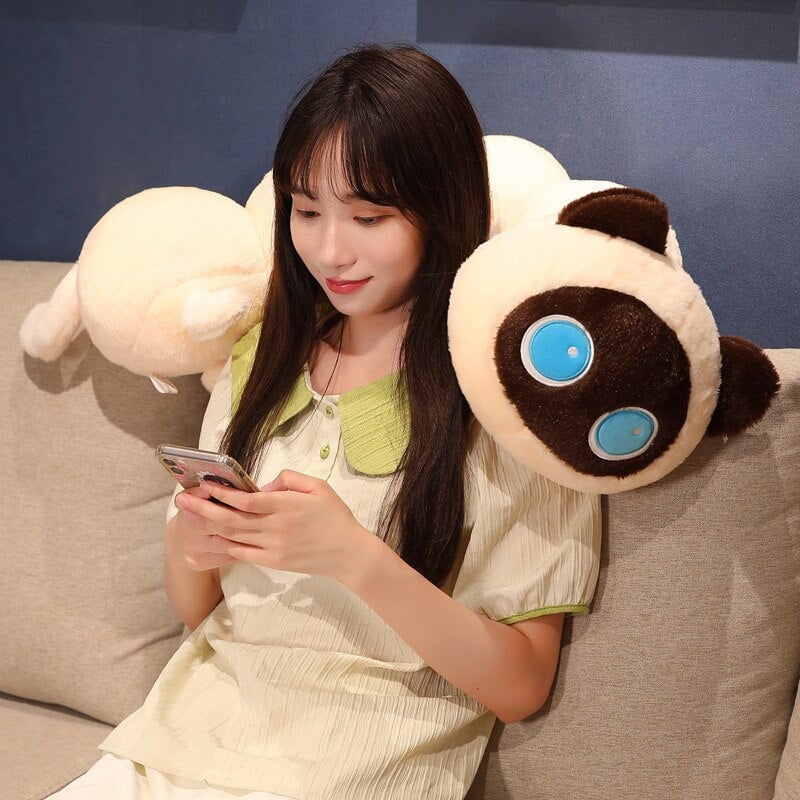 Long Fluffy Cat Caterpillar Plushies — image 17