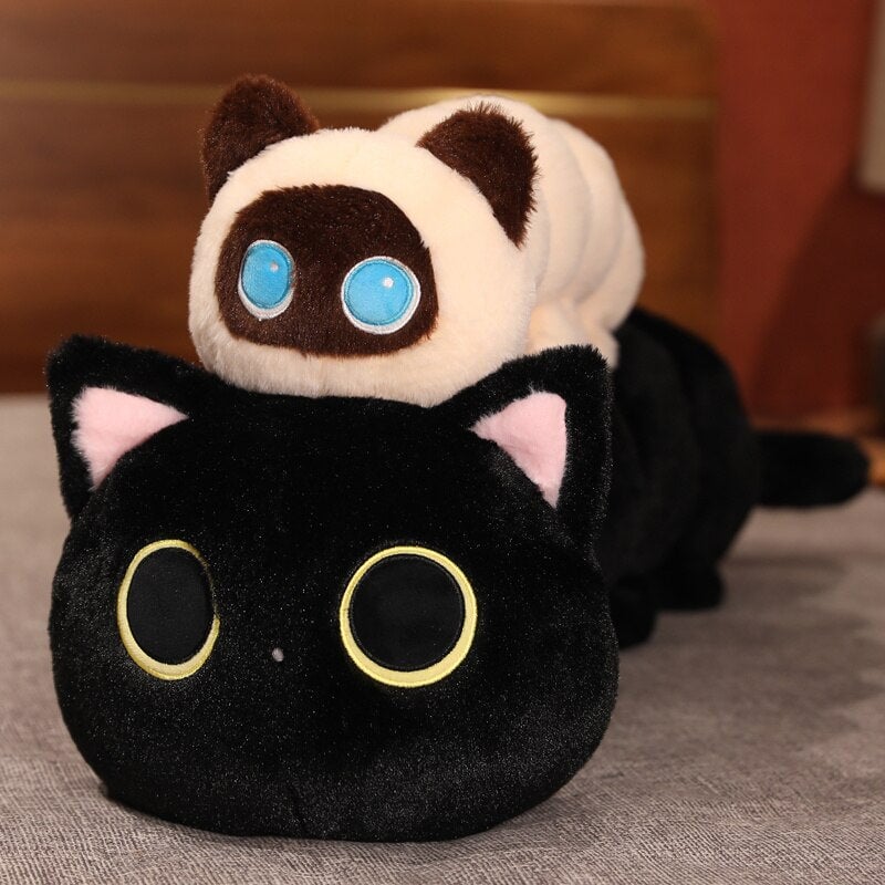 Long Fluffy Cat Caterpillar Plushies — image 5