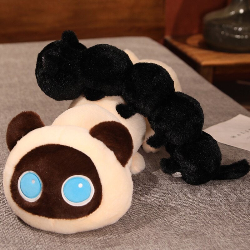 Long Fluffy Cat Caterpillar Plushies — image 9