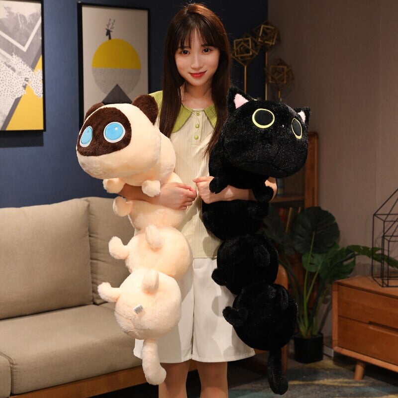 Long Fluffy Cat Caterpillar Plushies — image 6