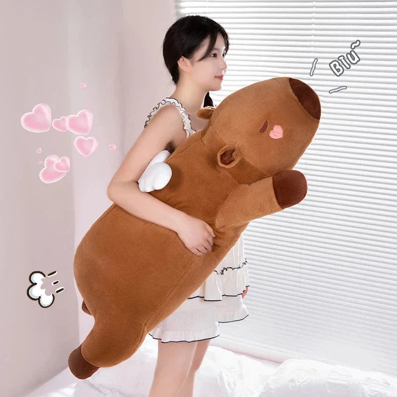 Long Kawaii Angel Capybara Plushies — image 8