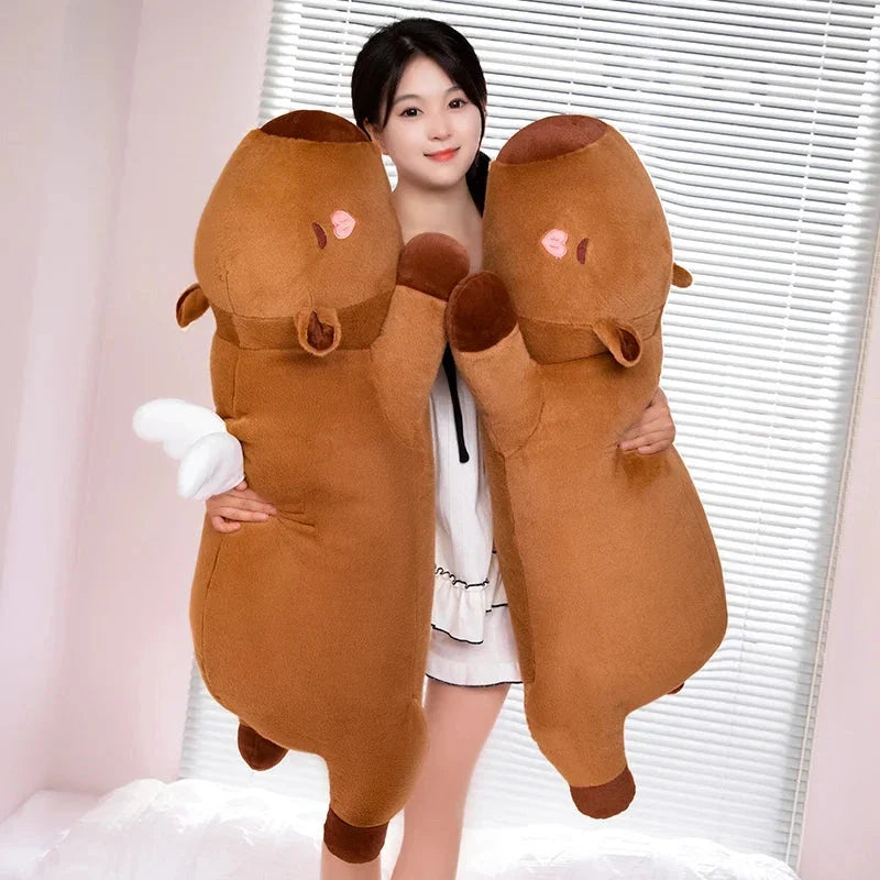 Long Kawaii Angel Capybara Plushies — image 9