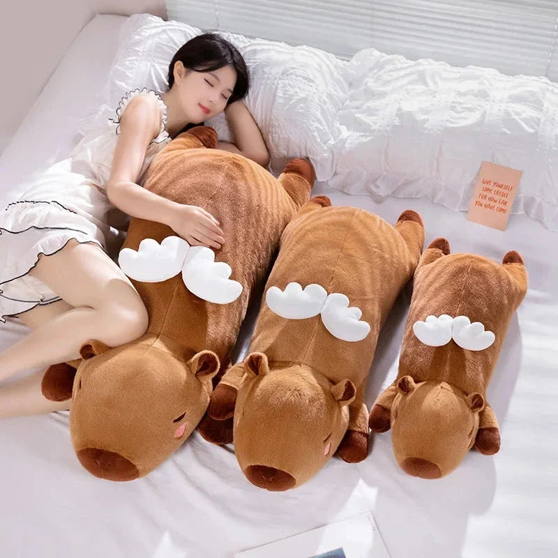 Long Kawaii Angel Capybara Plushies — image 3