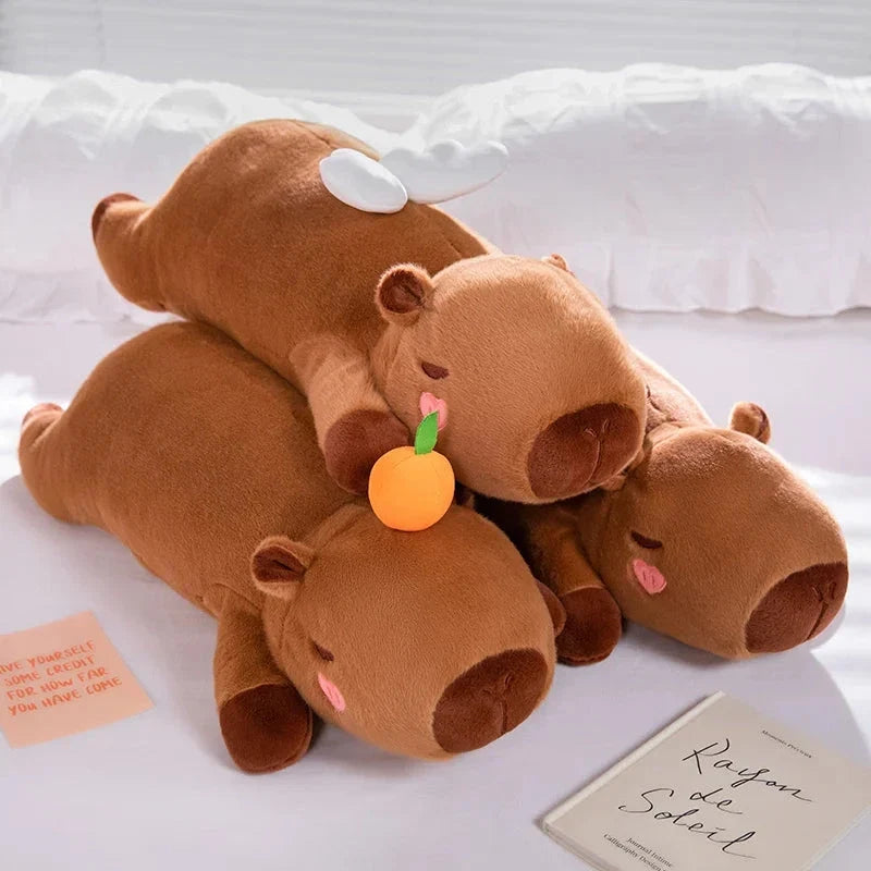 Long Kawaii Angel Capybara Plushies — image 2