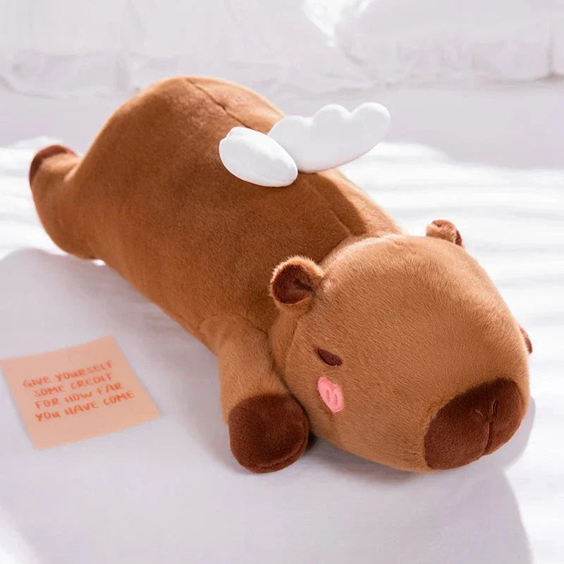Long Kawaii Angel Capybara Plushies — image 1