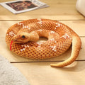 Long Realistic Brown Green Orange Snake Plushies — image 7