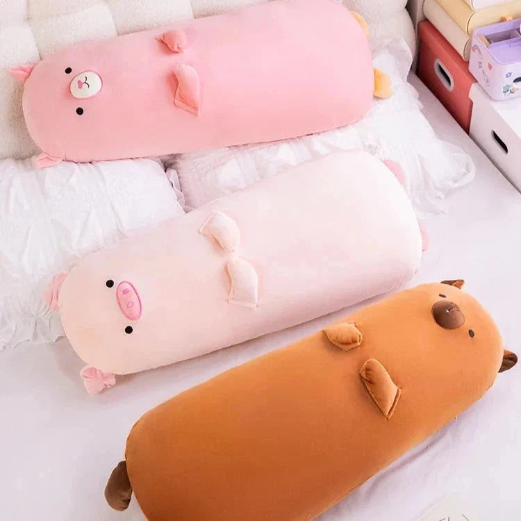 Long Snuggle Buddies Capybara Alpaca Pig Plushie — image 11