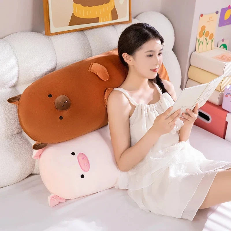 Long Snuggle Buddies Capybara Alpaca Pig Plushie — image 7