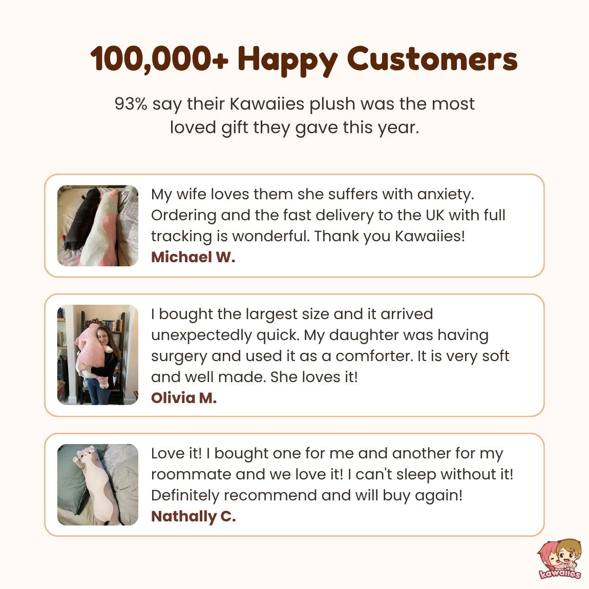 Kawaii Fuzzy Black Brown Panda Plushies — image 4