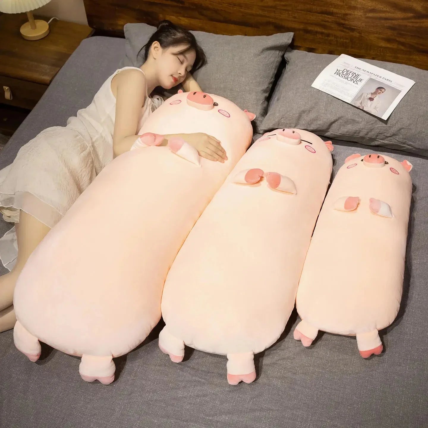 Long Snuggly Pig Plushies — image 8