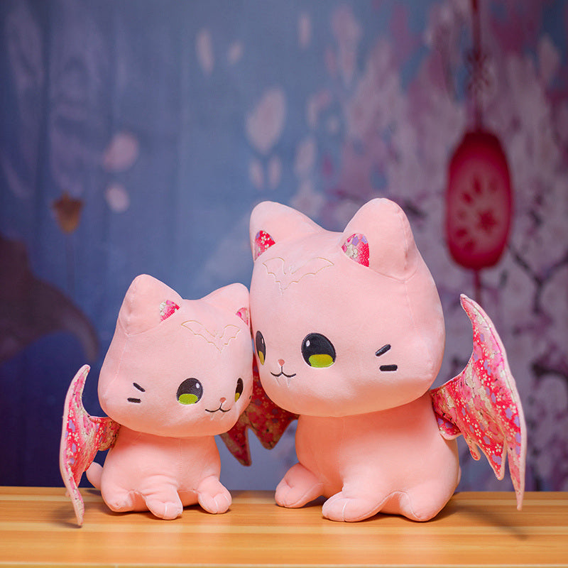 Luna & Solis the Kawaii Sakura Cats with Wings Plushies — image 3