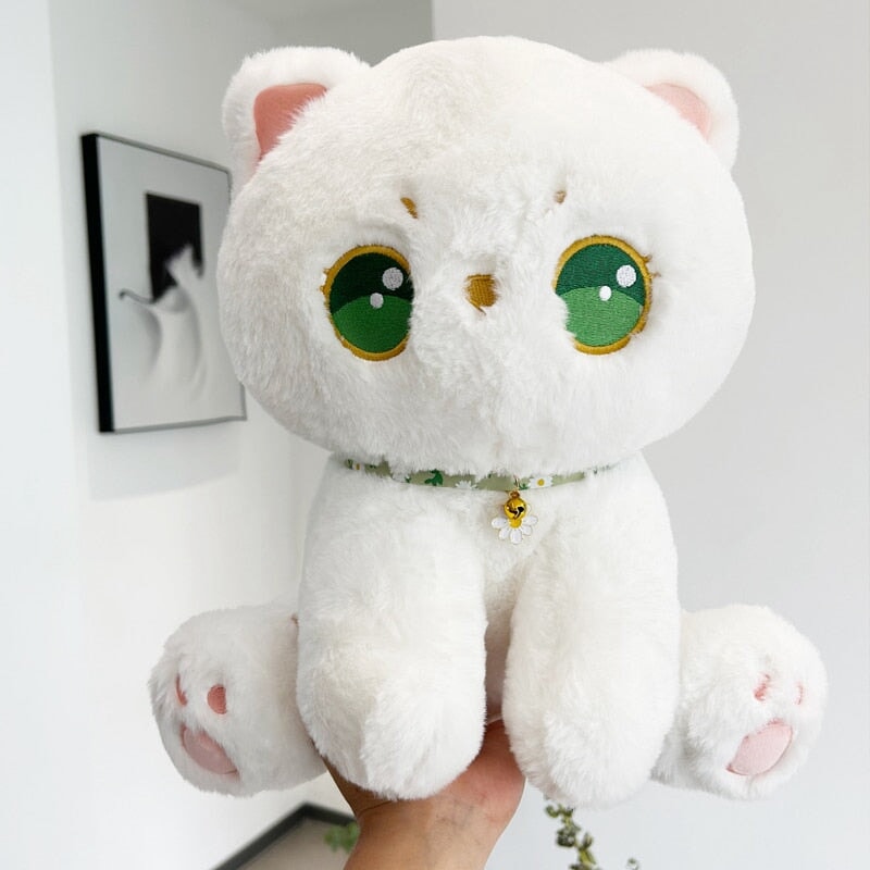 Luna the Fluffy White Cat Plush — image 1