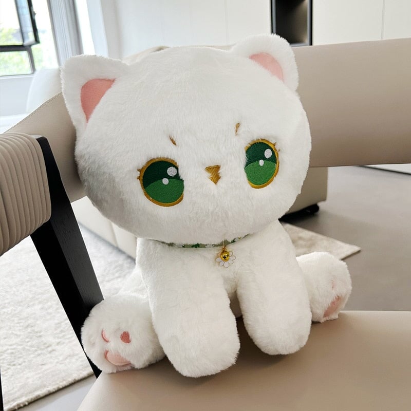 Luna the Fluffy White Cat Plush — image 5
