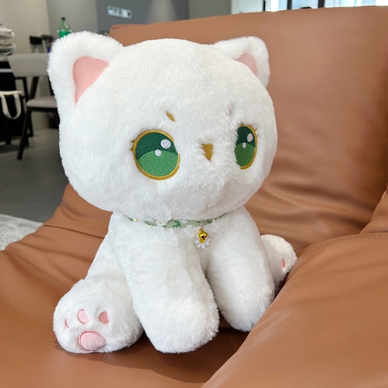 Luna the Fluffy White Cat Plush — image 2
