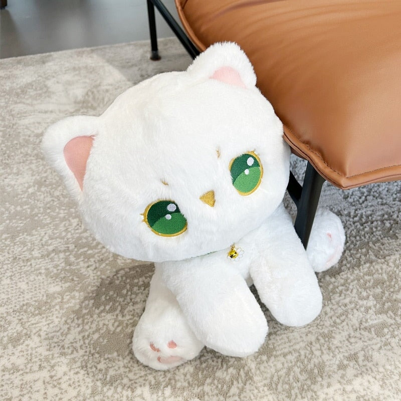 Luna the Fluffy White Cat Plush — image 4