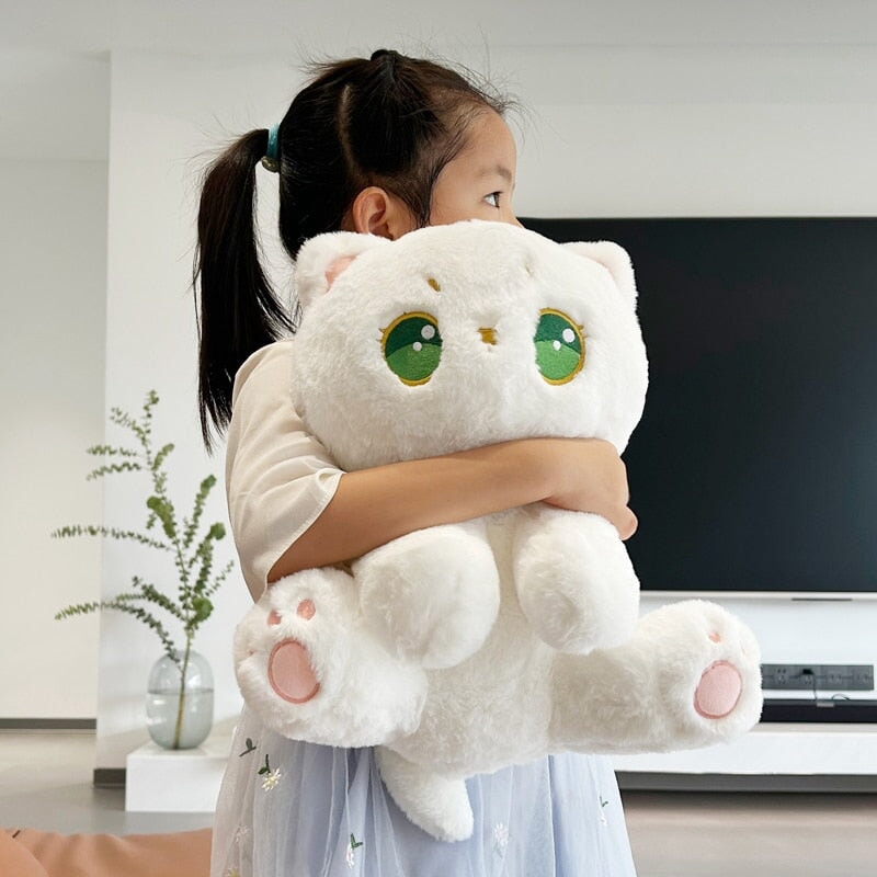 Luna the Fluffy White Cat Plush — image 7