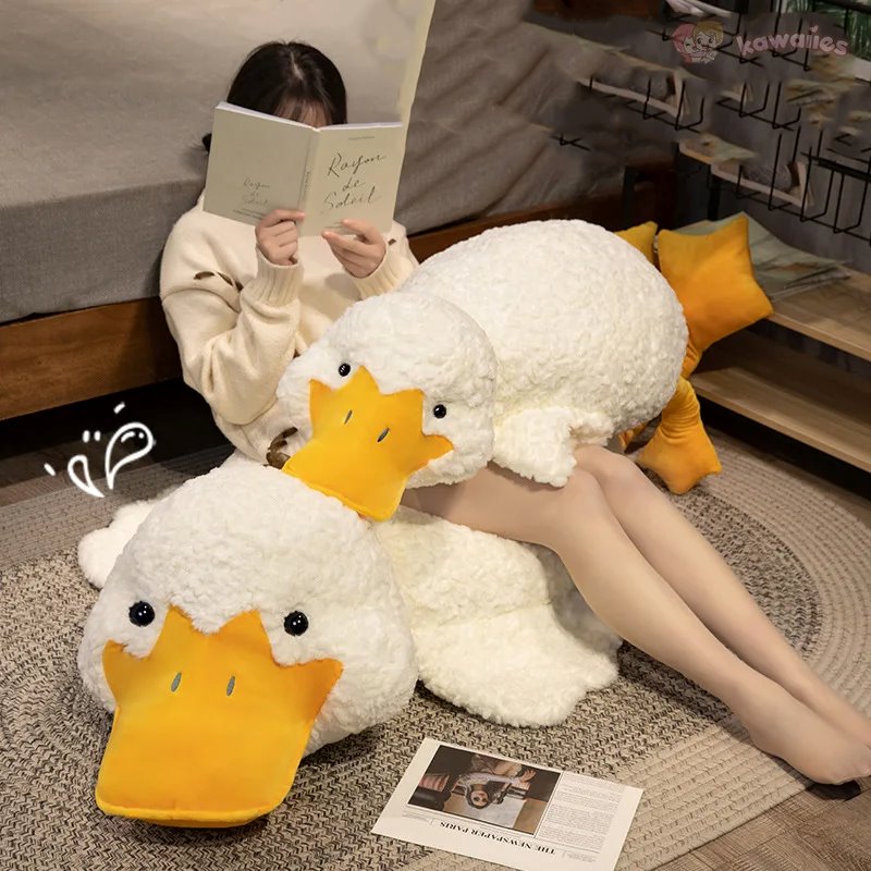 Molly the Giant Fluffy White Duck Plushie — image 3