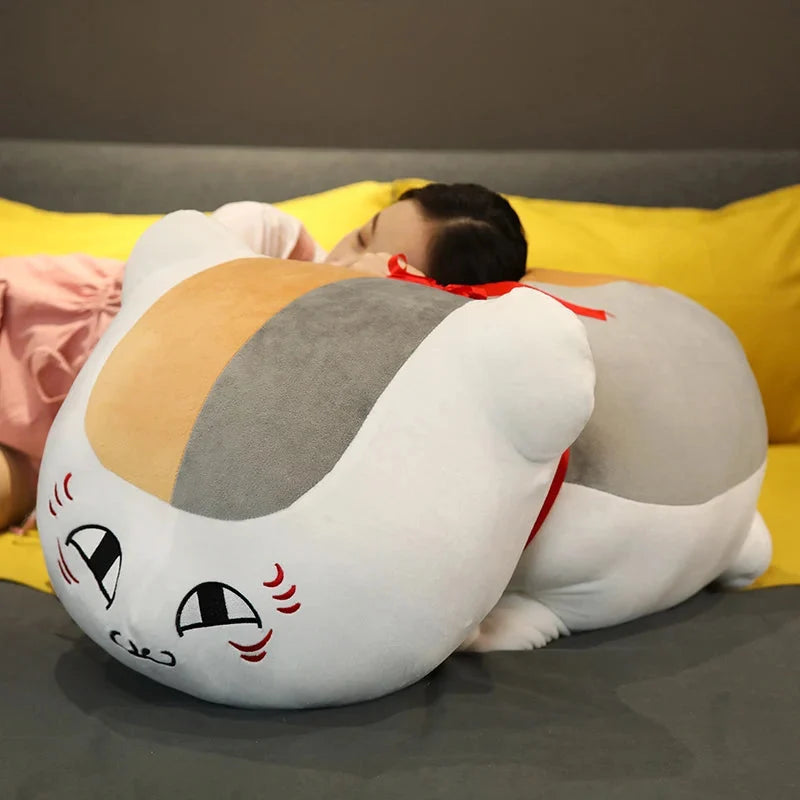 Natsume Yuujinchou Nyanko Cat White Black Plushie — image 18