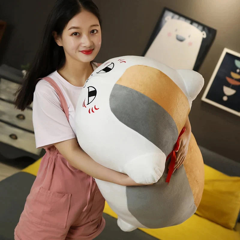 Natsume Yuujinchou Nyanko Cat White Black Plushie — image 14