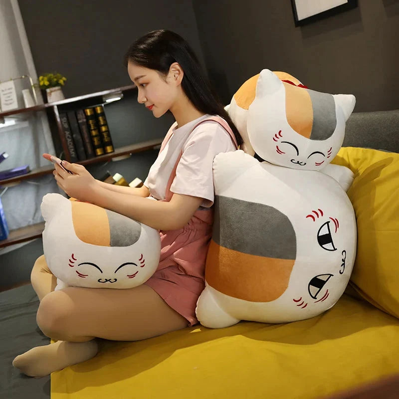 Natsume Yuujinchou Nyanko Cat White Black Plushie — image 20