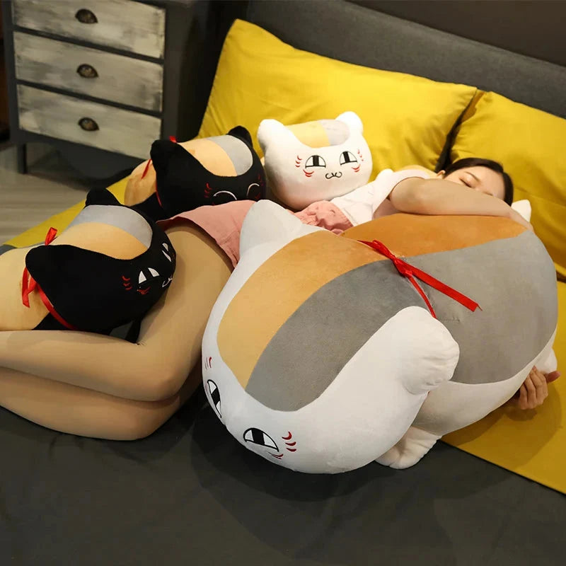 Natsume Yuujinchou Nyanko Cat White Black Plushie — image 13