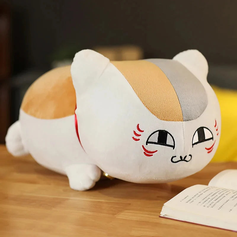 Natsume Yuujinchou Nyanko Cat White Black Plushie — image 1