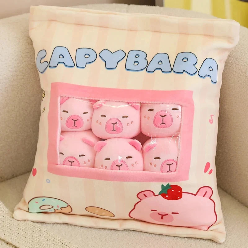 Pink Brown Capybara Candy Bag Plushies — image 12