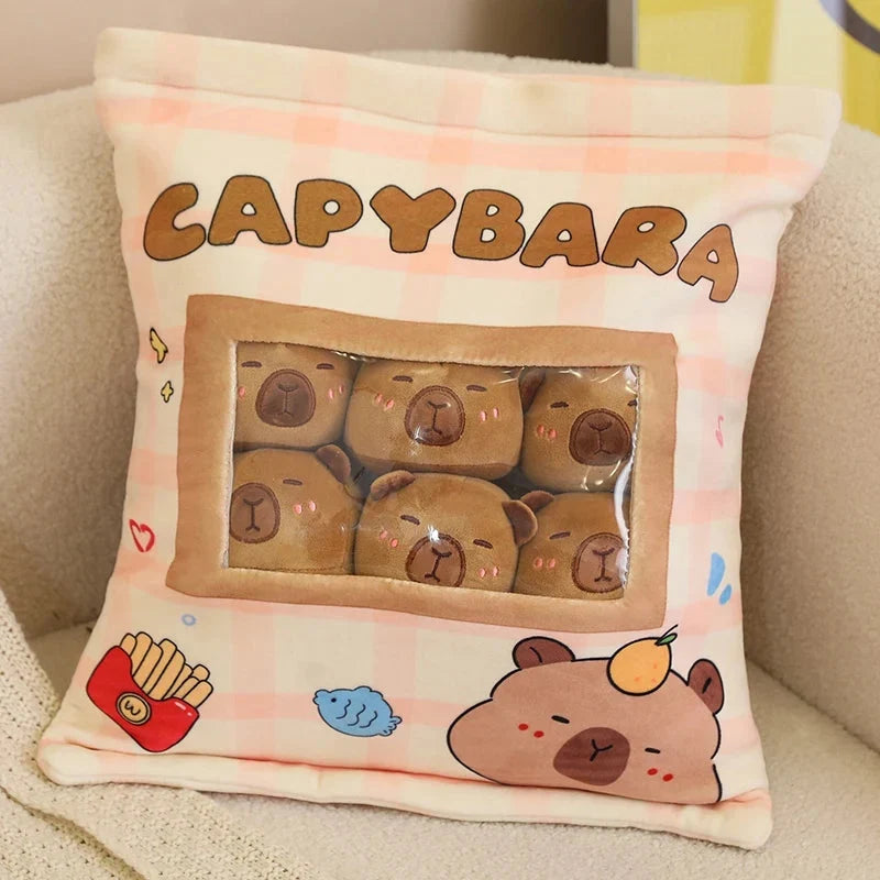 Pink Brown Capybara Candy Bag Plushies — image 13