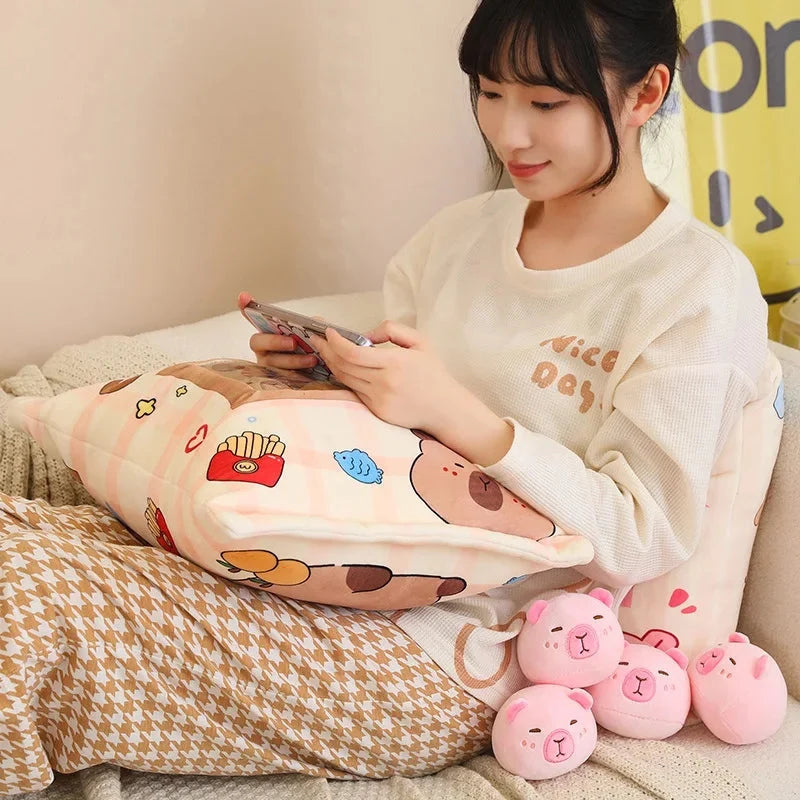 Pink Brown Capybara Candy Bag Plushies — image 16