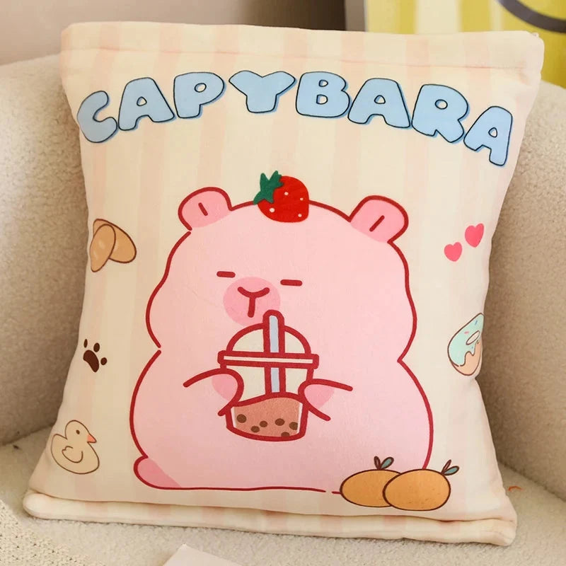 Pink Brown Capybara Candy Bag Plushies — image 7