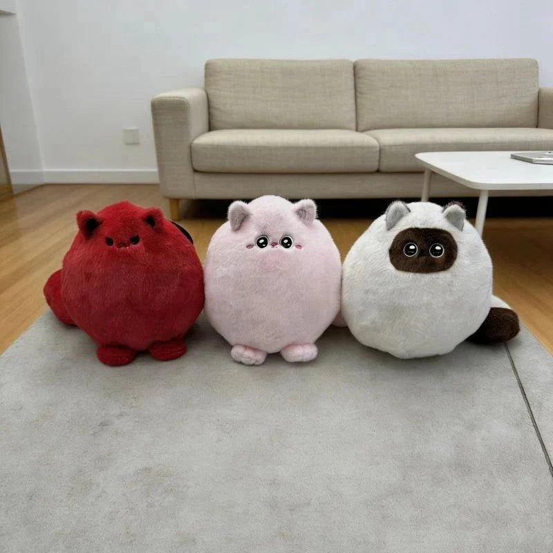 Round Chubby Cat Angel Plush — image 3