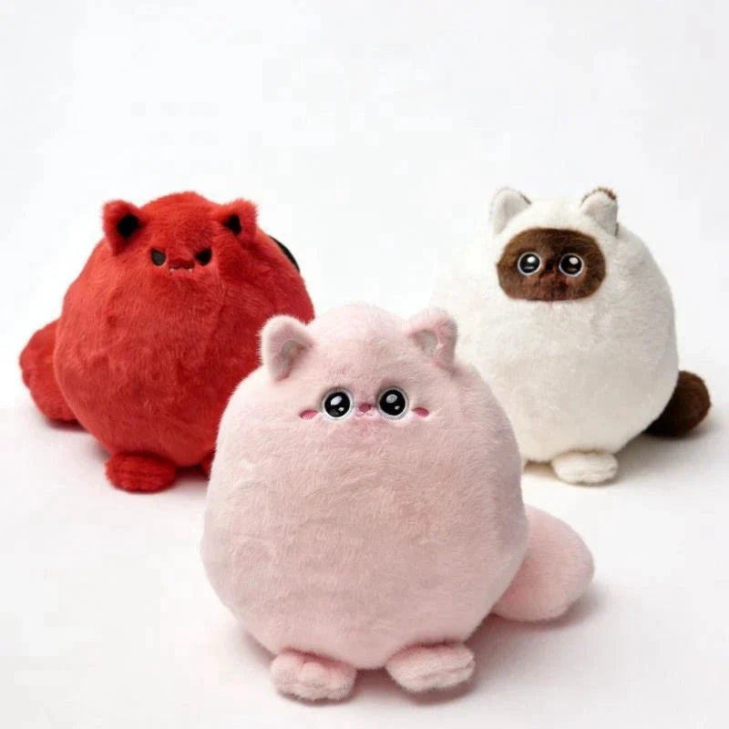 Round Chubby Cat Angel Plush — image 1