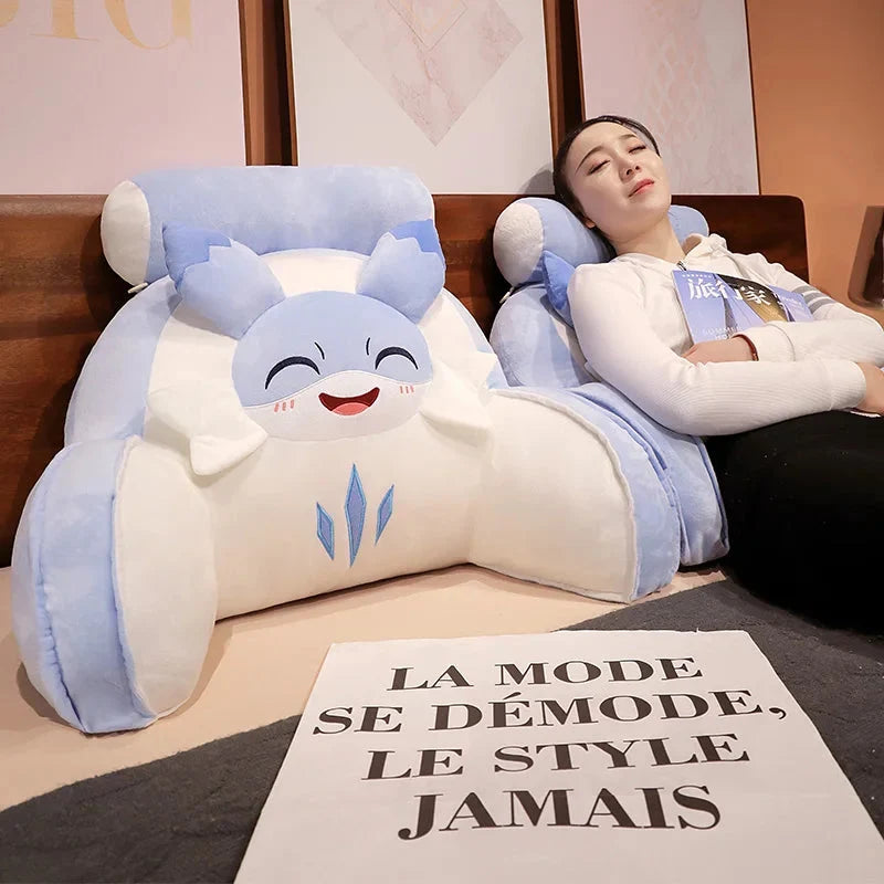 Sofi the Cute Baby Blue Hybrid Dragon Cushion Seat — image 3