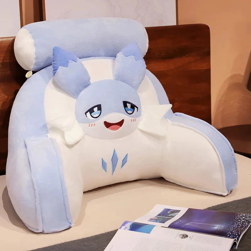 Sofi the Cute Baby Blue Hybrid Dragon Cushion Seat — image 1