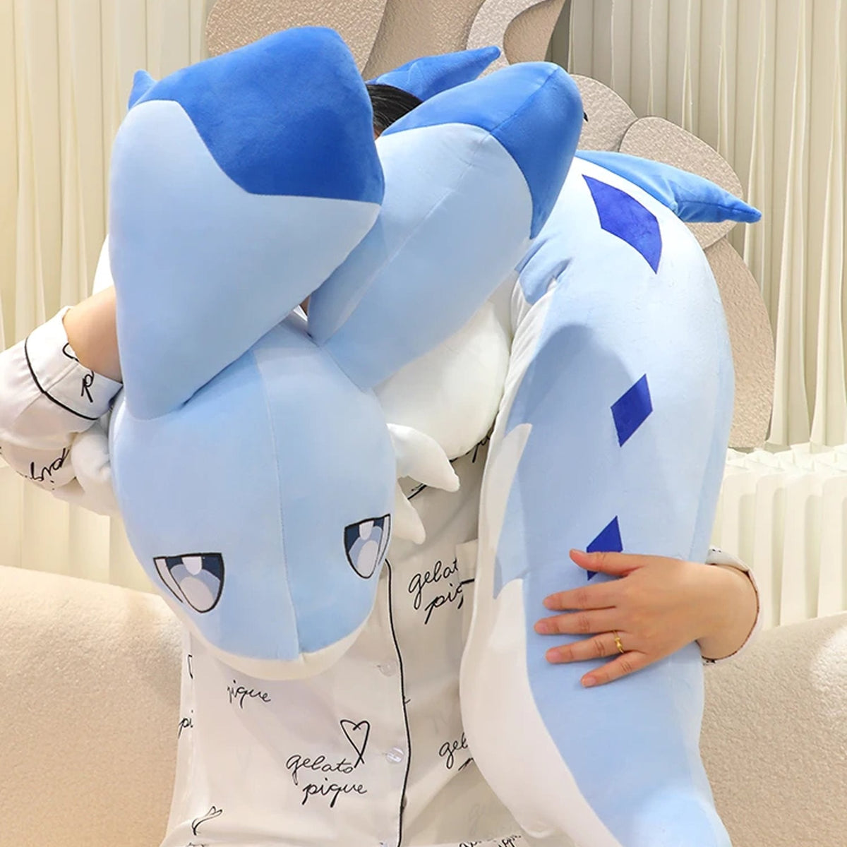 Sofi the Long Kawaii Baby Blue Dragon Plushie — image 15