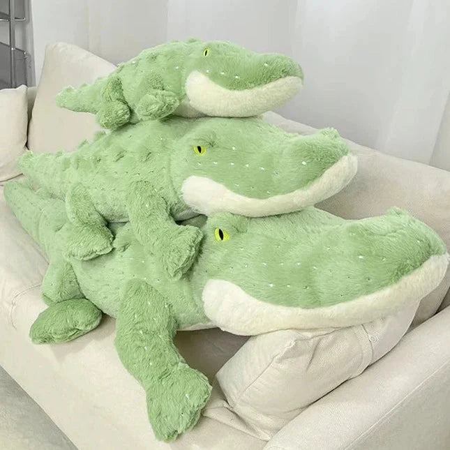 Soft Fluffy Green Crocodile Plush Toy — image 11