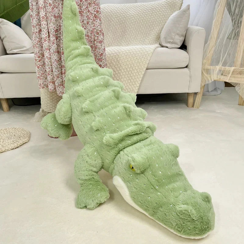 Soft Fluffy Green Crocodile Plush Toy — image 8