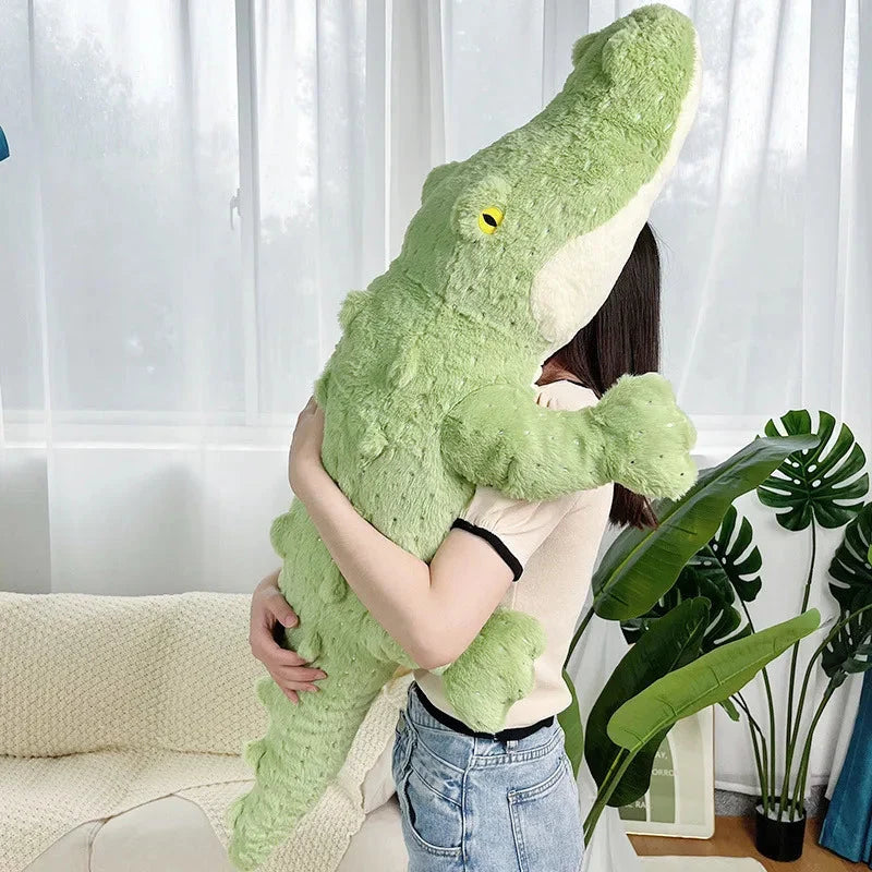 Soft Fluffy Green Crocodile Plush Toy — image 2