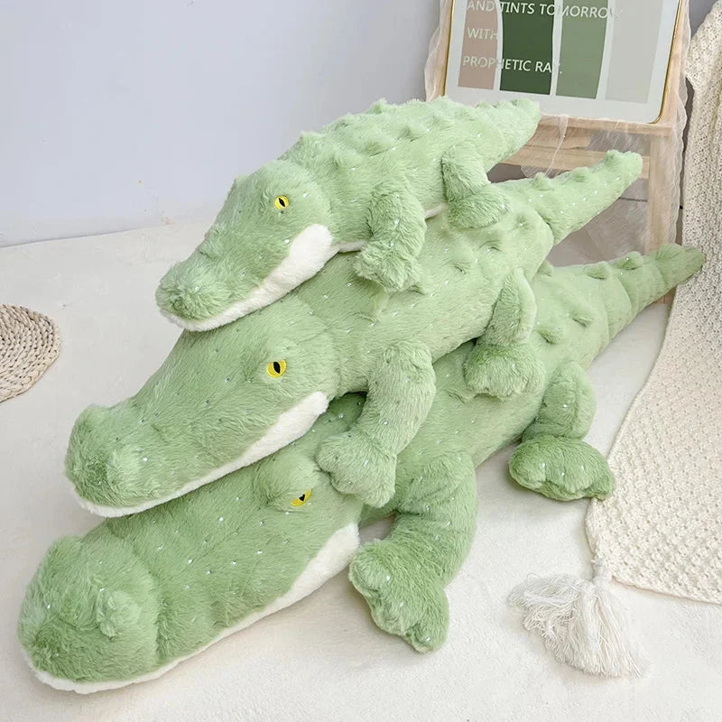 Soft Fluffy Green Crocodile Plush Toy — image 7