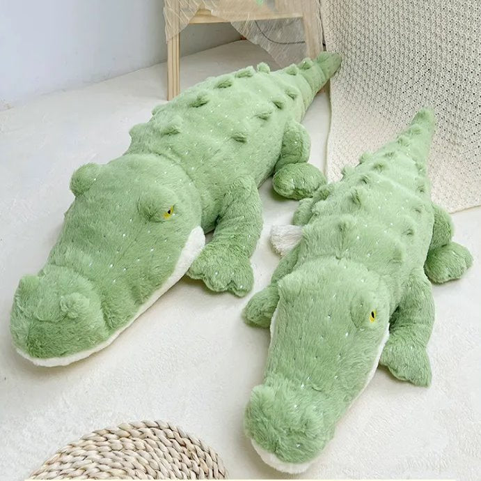 Soft Fluffy Green Crocodile Plush Toy — image 12