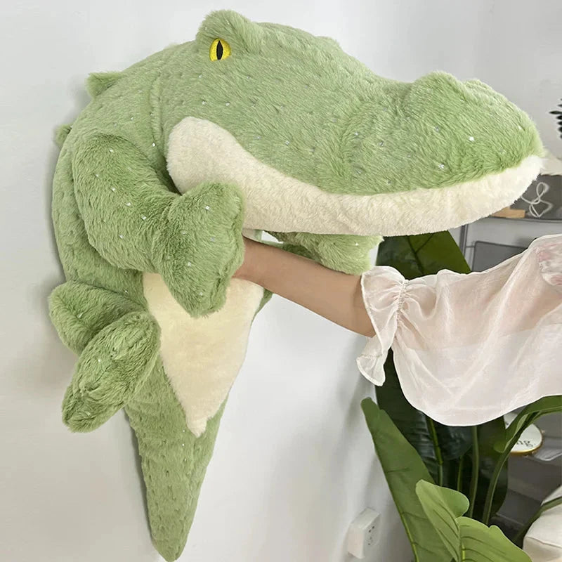 Soft Fluffy Green Crocodile Plush Toy — image 14